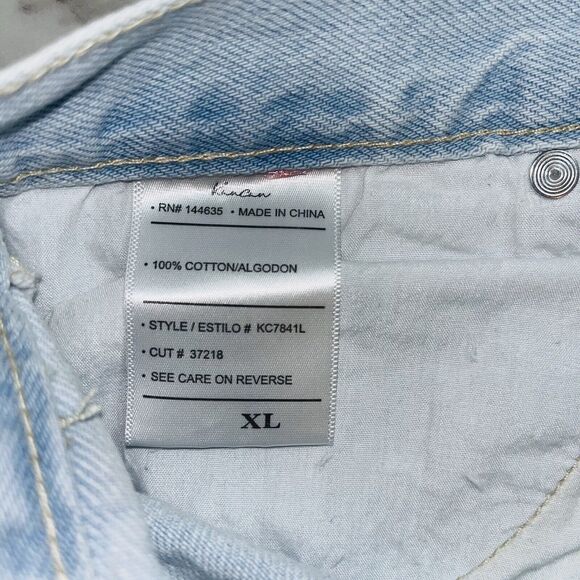 NWT | KanCan | Jean Shorts VTG 90s Distressed Button Fly | Blue | Women | XL - Picture 8 of 8
